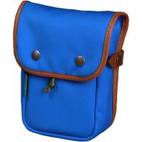 Billingham Tasca Delta Tela Imperial Blu/Bordi marrone chiaro