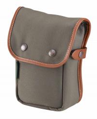 Billingham Tasca Delta FibreNyte Verde salvia/Bordi Cuoio marrone chiaro + finiture ottone