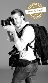 Sun Sniper THE TPH Tracolla tripla con attacco di sicurezza in acciaio e cinghia anti-scippo